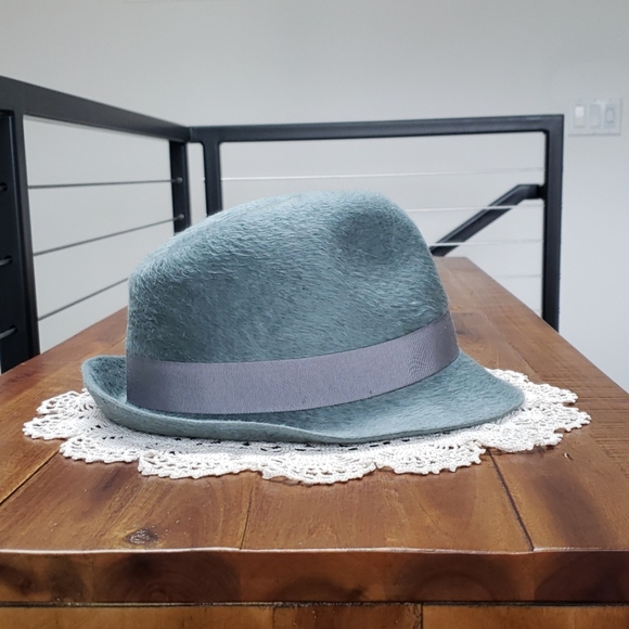 HP🎊💙🐇Borsalino Trilby Fur Felt Fedora Hat - Picture 3 of 8
